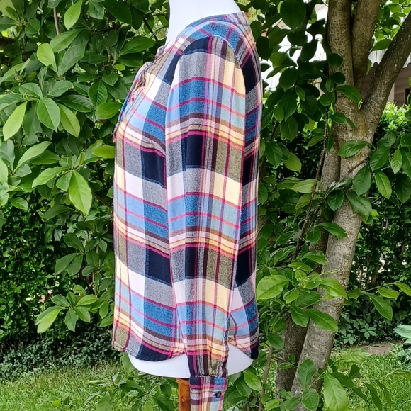 Talbots Flannel top - Picture 3 of 4